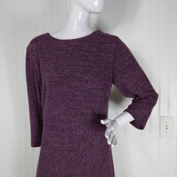 Vintage Norm Thompson Dress Size 14 Purple fully lined - Picture 2 of 8